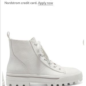Lucky brand eisley lace up high top sneakers
